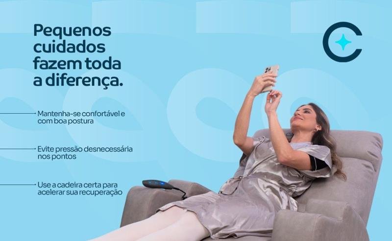 Poltronas para locação de pós cirúrgico em Chapecó: conforto planejado para uma recuperação mais eficiente