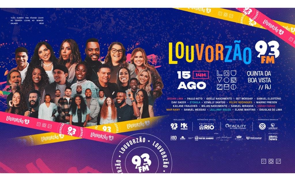Louvorzão 93 é confirmado no dia 15 de agosto na Quinta da Boa Vista (RJ)